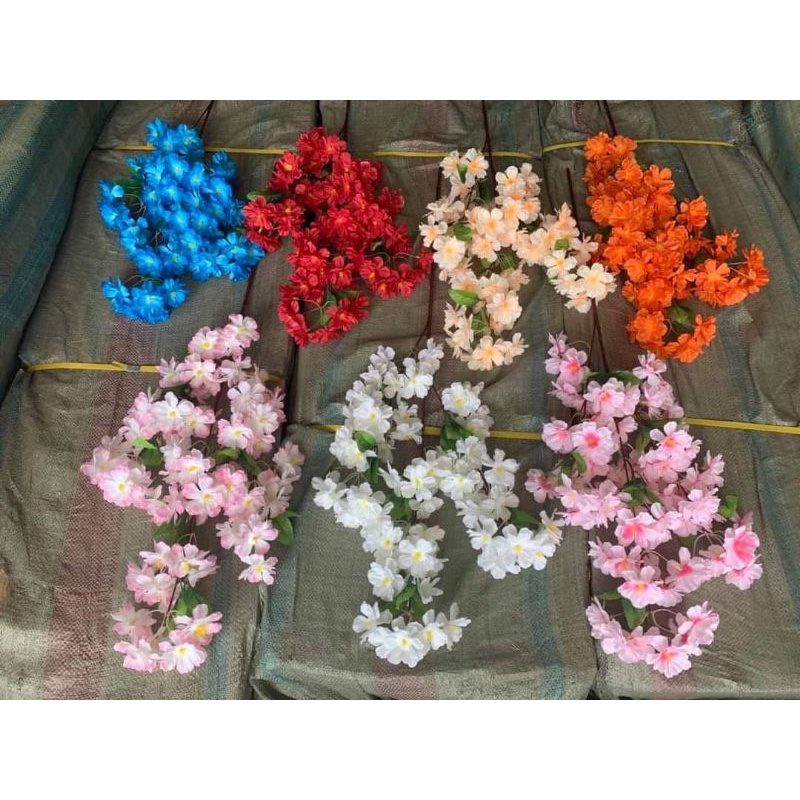 hoa anh đào chùm cao cấp- Hoa trang trí,hoa lụa