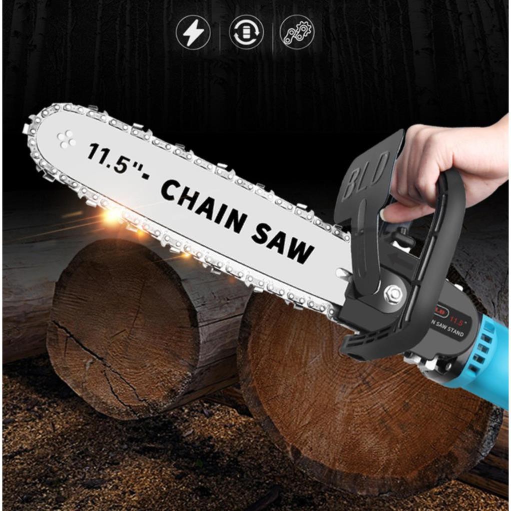 [Xả kho tết] Lưỡi cưa xích gắn máy mài cầm tay, Bộ chuyển máy mài thành máy cưa CHAINSAW - BẢO HÀNH UY TÍN