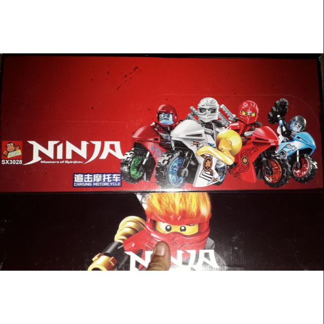 Lắp ráp Lego_Ninja 1 hộp Cỡ xe mô tô 3028 có nhiều chi tiết bằng nhựa ABS