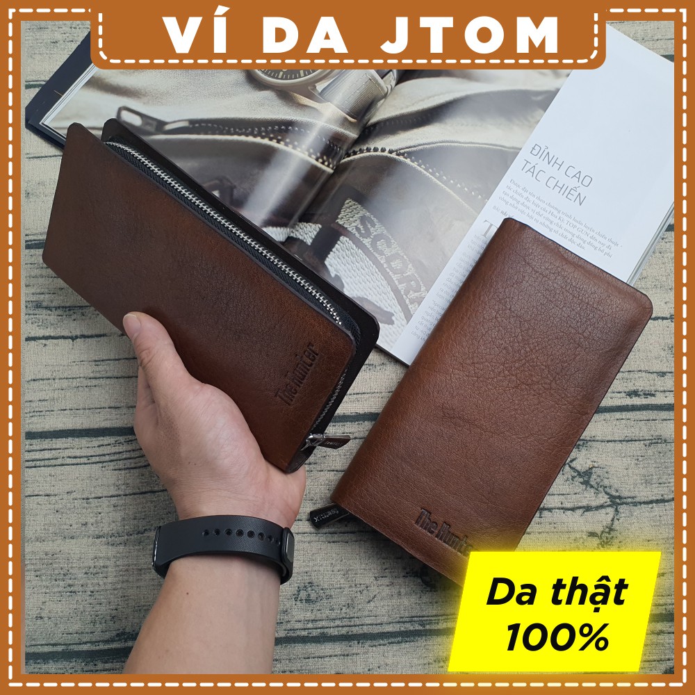 Ví da JTOM nam cầm tay The Hunter, ví công sở - WL107 - Bảo hành 3 năm