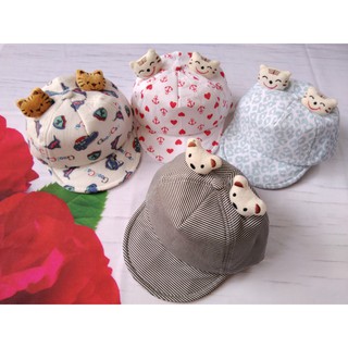 MŨ NÓN KẾT MỀM CHO BÉ TRAI BÉ GÁI TỪ 6 THÁNG - 2 TAI THÚ