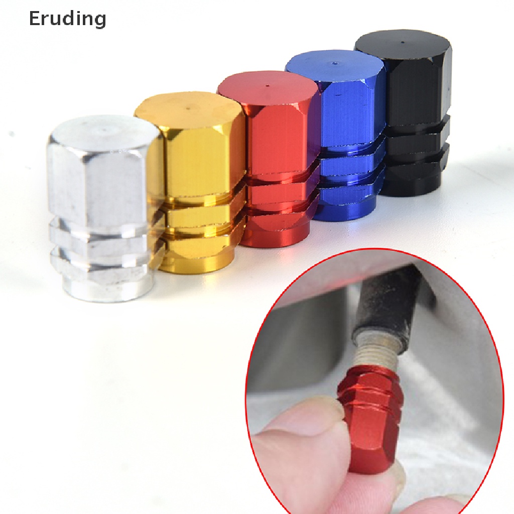 Set 4 Nắp Van Bánh Xe Hơi Bằng Nhôm Chất Lượng Cao