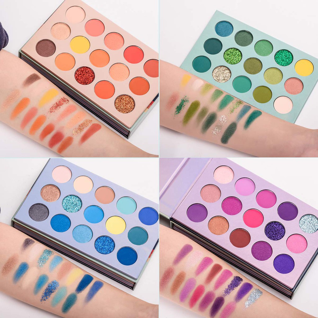 Phấn mắt Beauty Glazed gồm 60 màu lâu trôi kháng nước lấp lánh