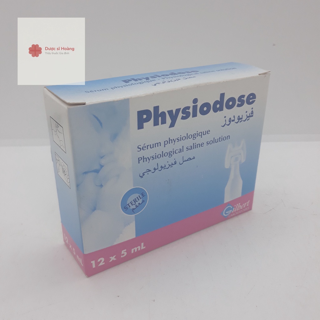 Nước muối sinh lý Physiodose của Pháp hộp 40 ống