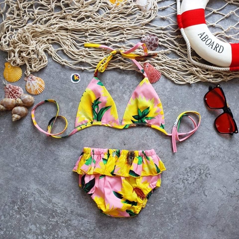 Bộ bikini bé 3-15 ký