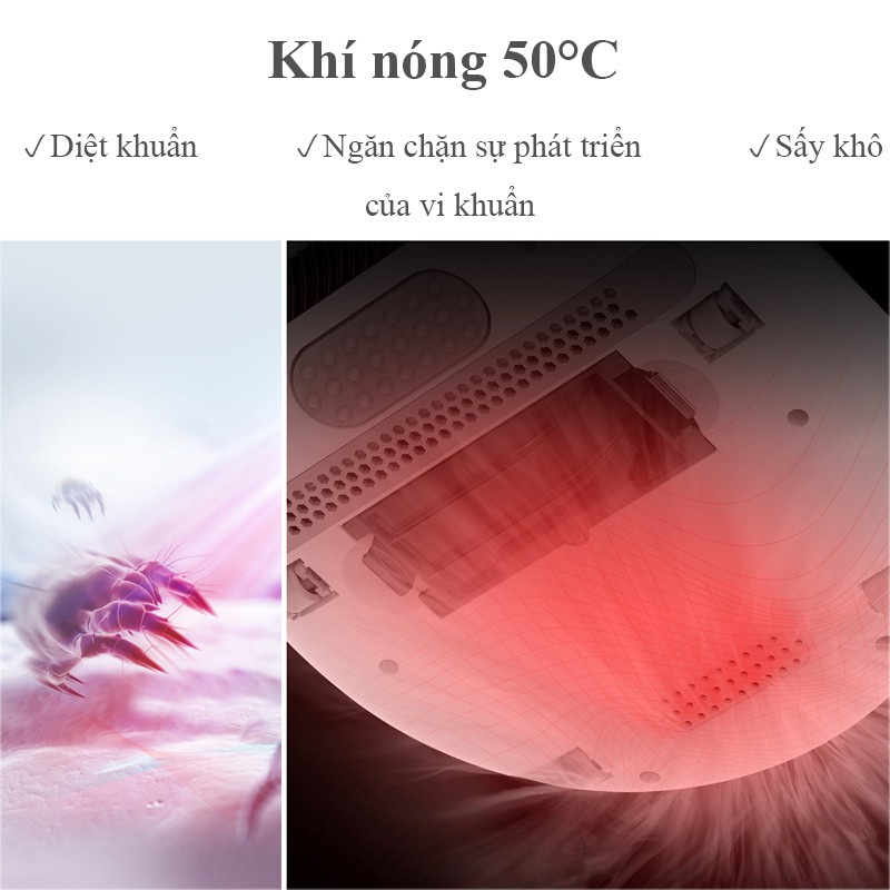 MÁY HÚT BỤI GIƯỜNG CẦM TAY DIỆT KHUẨN UV XIAOMI DEERMA CM800 - MÁY HÚT BỤI CHĂN NỆM XIAOMI CHÍNH HÃNG FULL PHỤ KIỆN