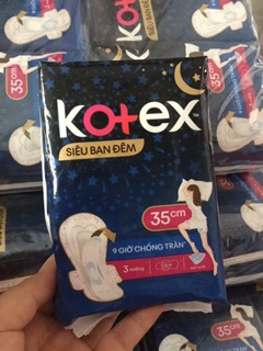 Set 8 sinh ban đêm Kotex 35cm-gói 3 miếng