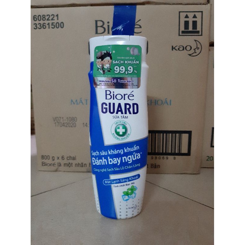 Sữa tắm Biore Guard kháng khuẩn mát lạnh sảng khoái 220g
