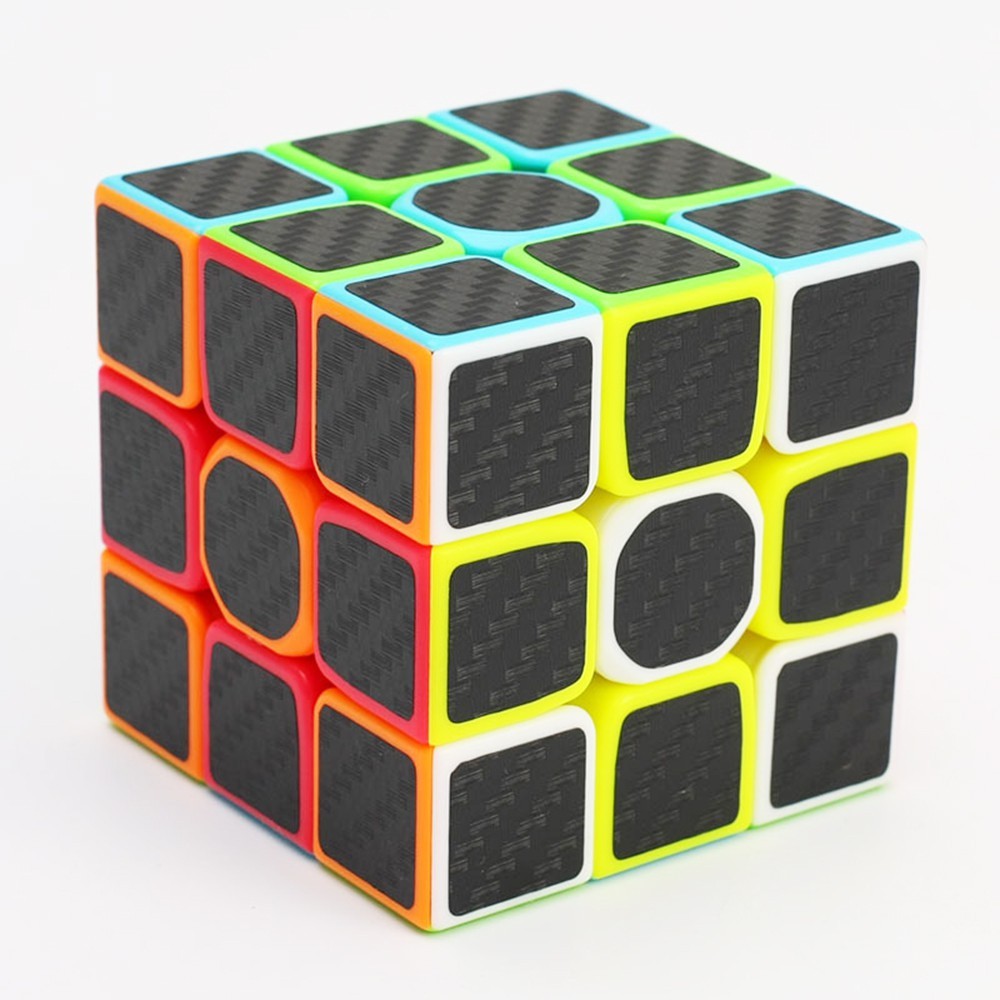 Rubik Cube 3*3*3 Phiên Bản Mặt Vân Cacbon