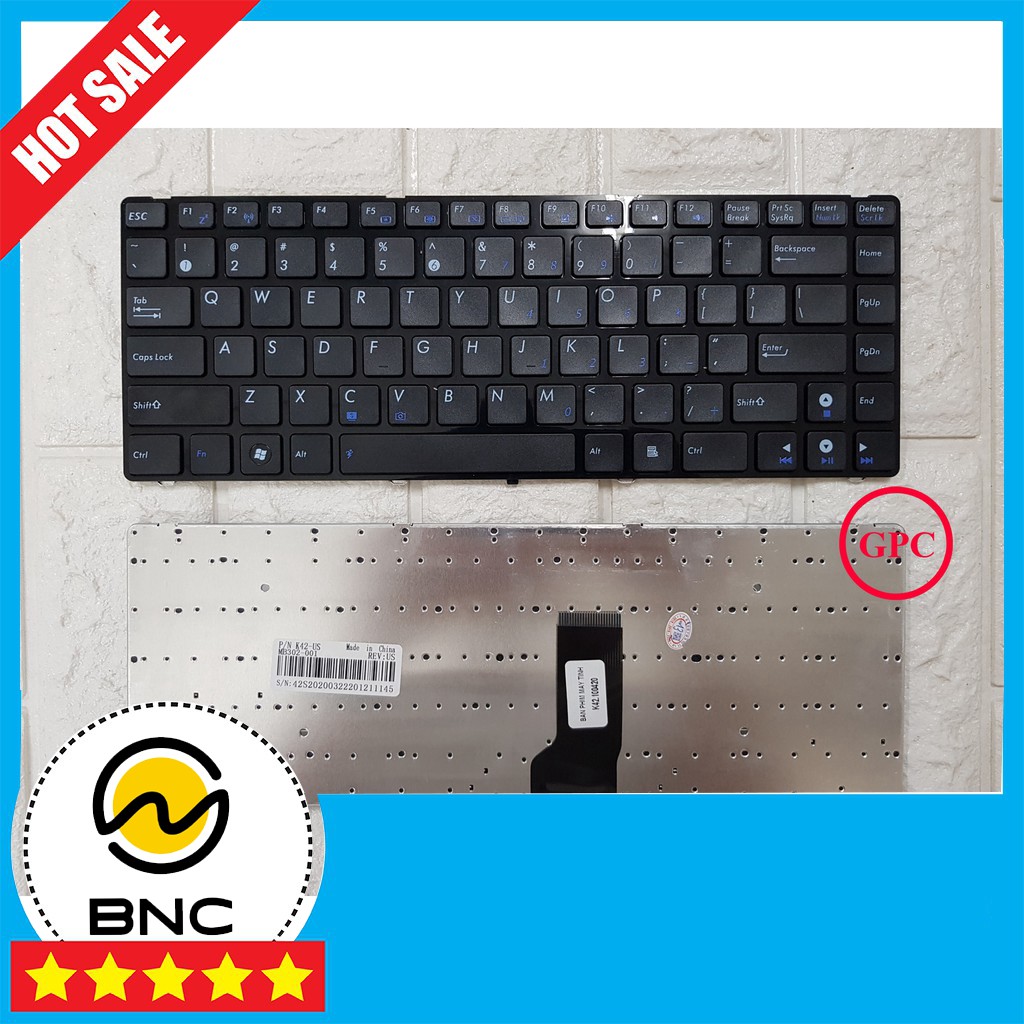 [ZIN] Bàn phím Laptop ASUS K43 K43E K43S X44H K42 A42 X42 X43 X43S K42F X45C Chất lượng cao - Bảo Hành Đổi Mới Uy Tín