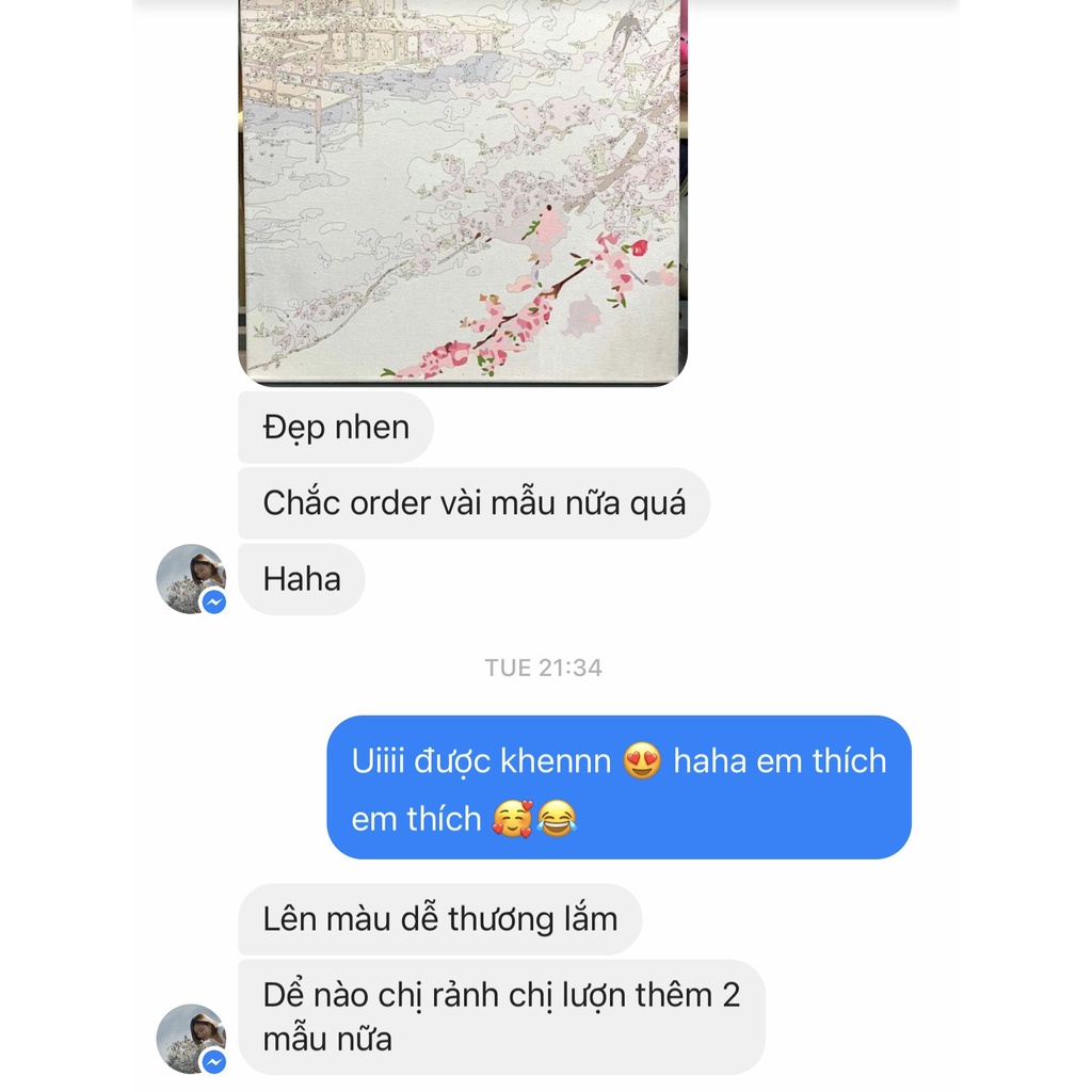 Tranh Số Hoá Inuyasha Có Khung Gỗ Trong Trong DIY Painting By Number Pictures ORDER