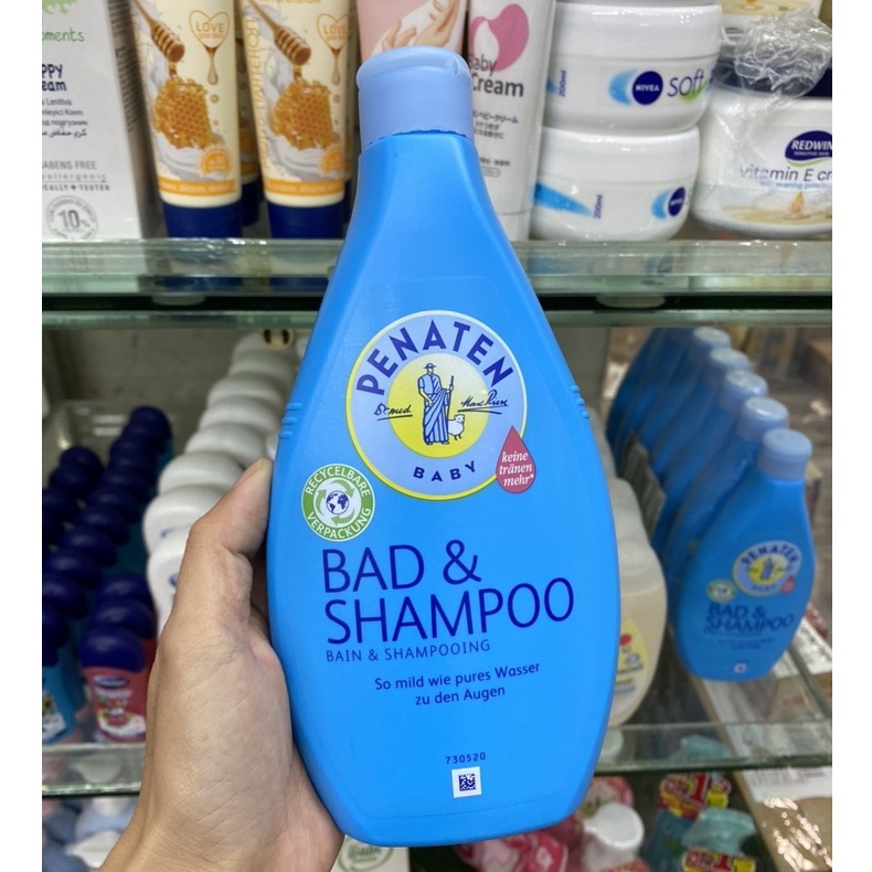 Sữa tắm gội chống cảm cúm cho bé Penaten Bad &amp; Shampoo 400ml - Bill Đức (MẪU MỚI)