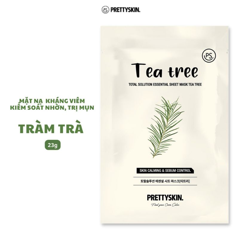 Mặt nạ trà tràm Prettyskin 23g