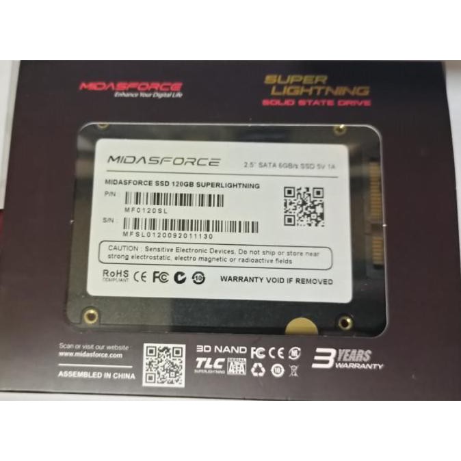 Ổ Cứng Ssd 120GB MIDASFORCE SATA III | BigBuy360 - bigbuy360.vn