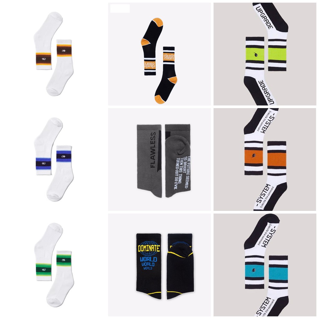 TẤT CỔ CAO UNISEX MIX THỜI TRANG INF-985