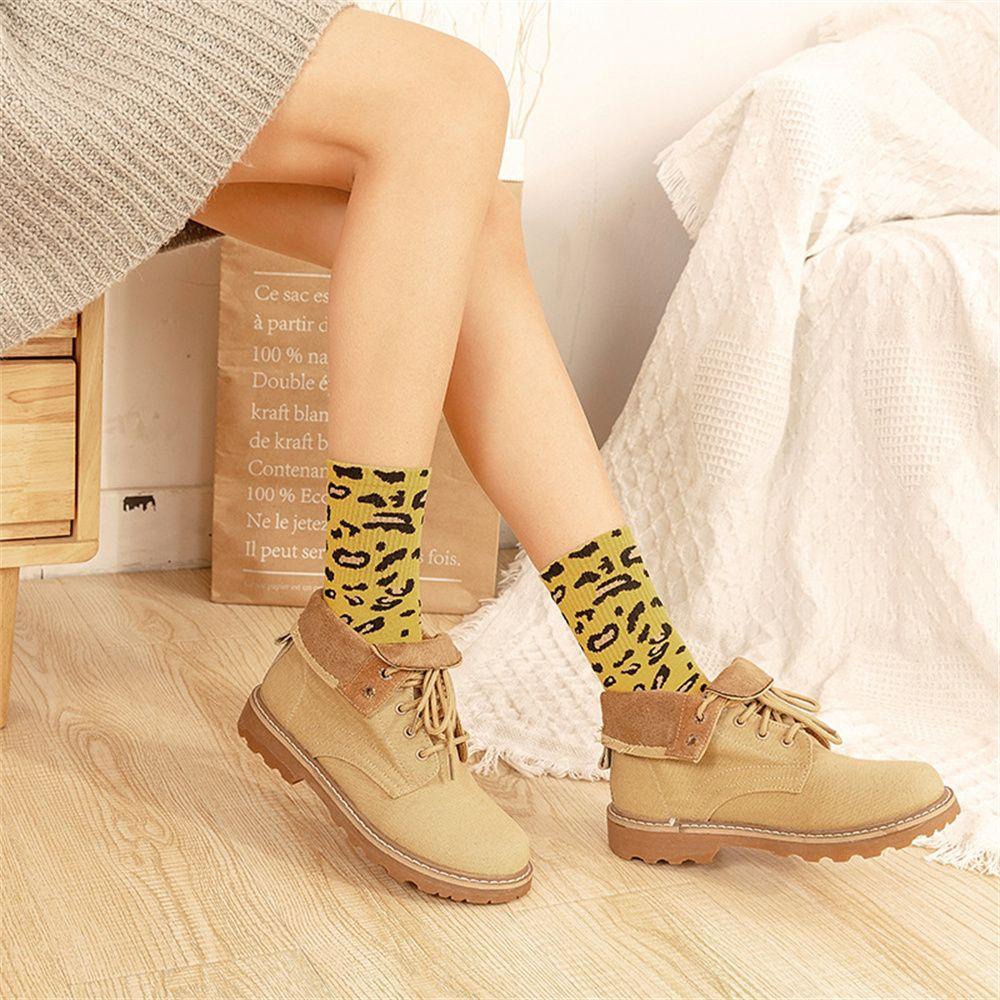 UPSTOPVN Vớ Cotton Cổ Cao Phong Cách Vintage Thời Trang Mùa Thu Cho Nữ