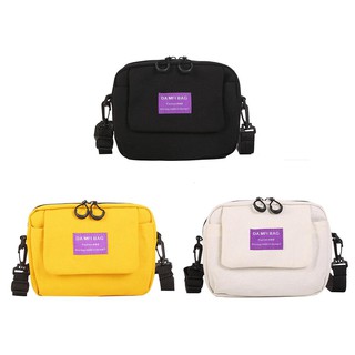 Túi đeo chéo canvas đơn giản Unisex