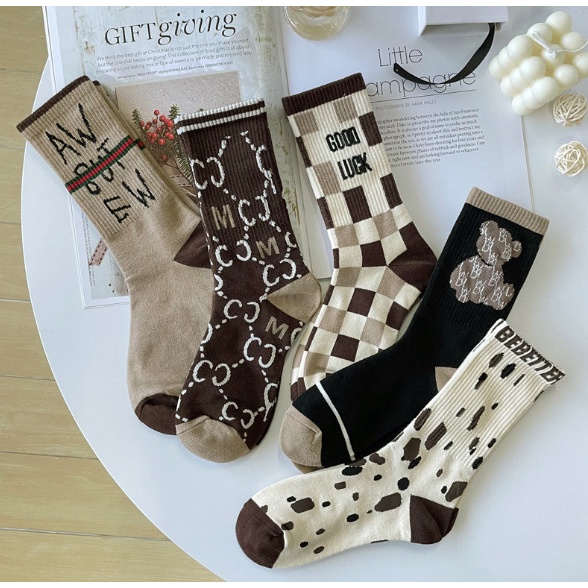 Vớ Tất thể thao cao cổ chữ GOOD LUCK  phong cách thể thao, trẻ trung và năng động.
