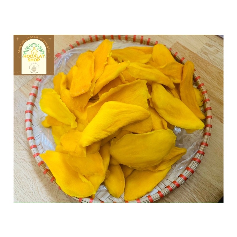 Xoài sấy dẻo không đường đặc sản Đà Lạt hàng xuất khẩu đóng gói tiêu chuẩn 500g, đảm bảo chất lượng