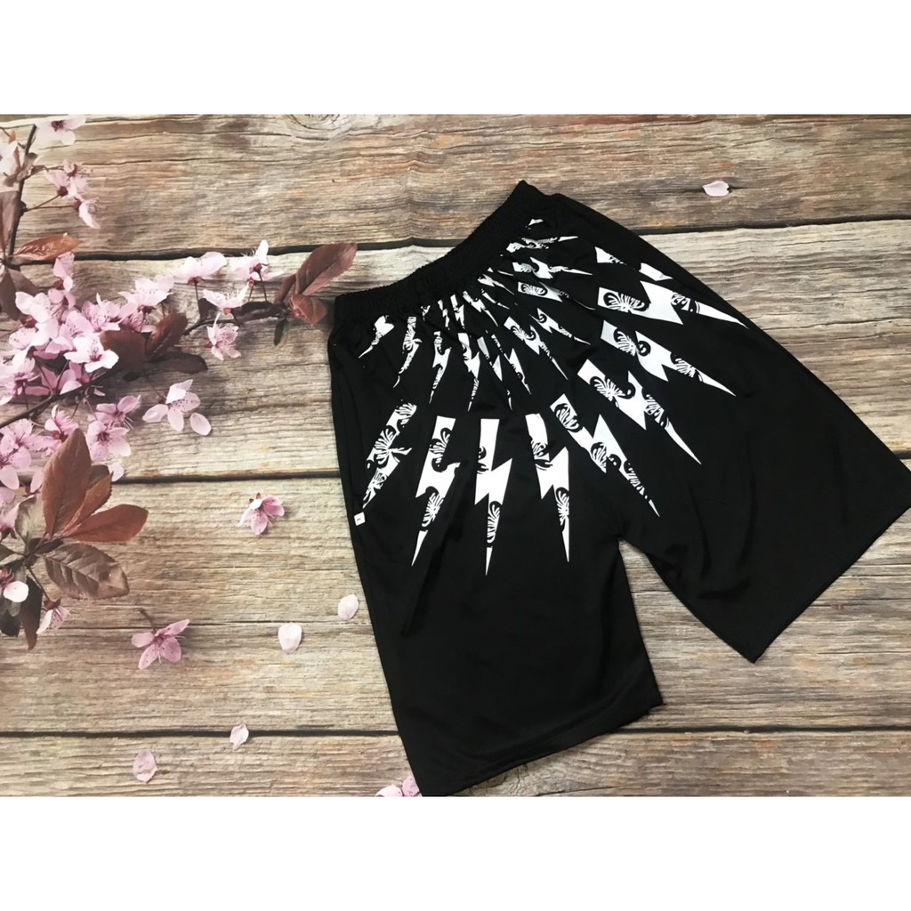 Bộ hè nam, bộ thun nam cộc tay In logo tia sét quanh cổ In nhiệt hàng Full size - BN01 - ShopLTAquanaonam | BigBuy360 - bigbuy360.vn