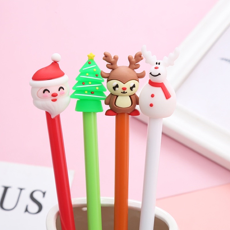 Bút viết bi nước - mẫu noel giáng sinh 2021