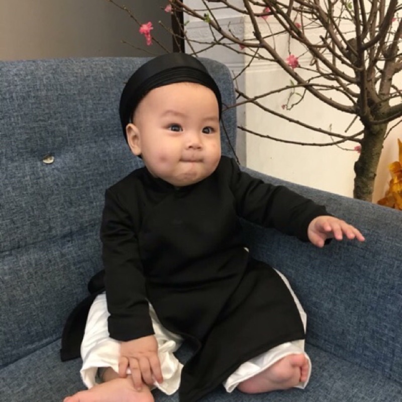 Bộ áo dài ông đồ, ông thầy bói cho bé