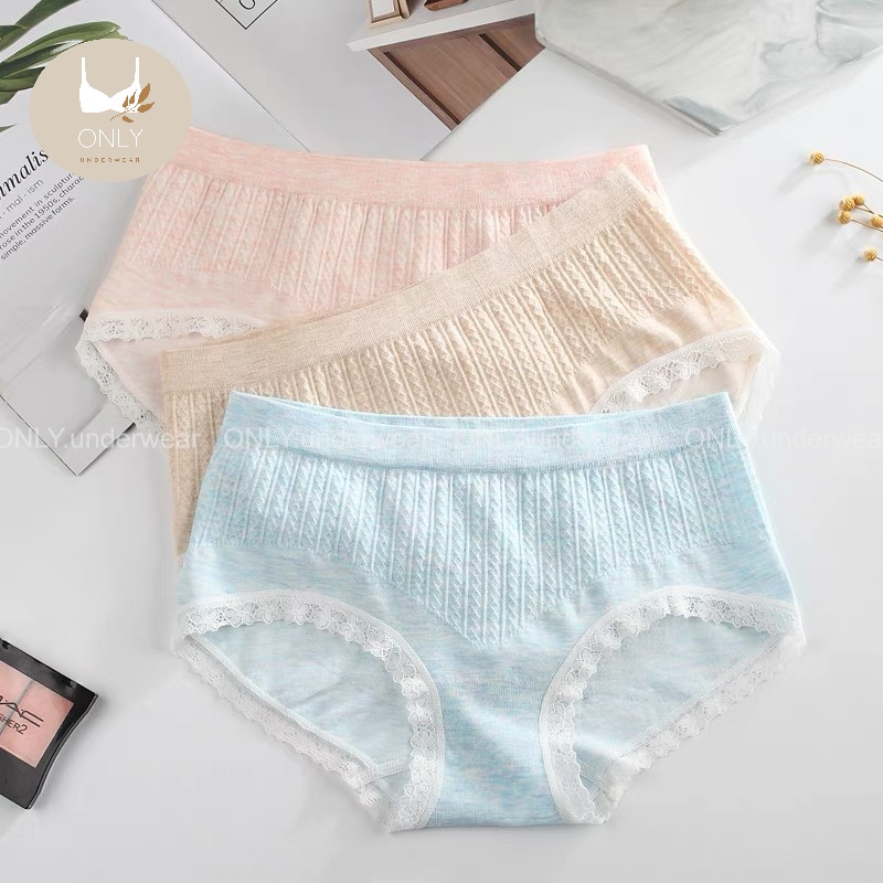 Set 5 quần lót nữ Muji xuất Nhật, set quần lót sợi tre kháng khuẩn hộp trắng sang chảnh ONLY.underwear