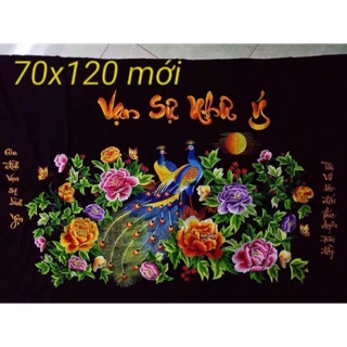 Tranh thêu thành phẩm chưa khung
