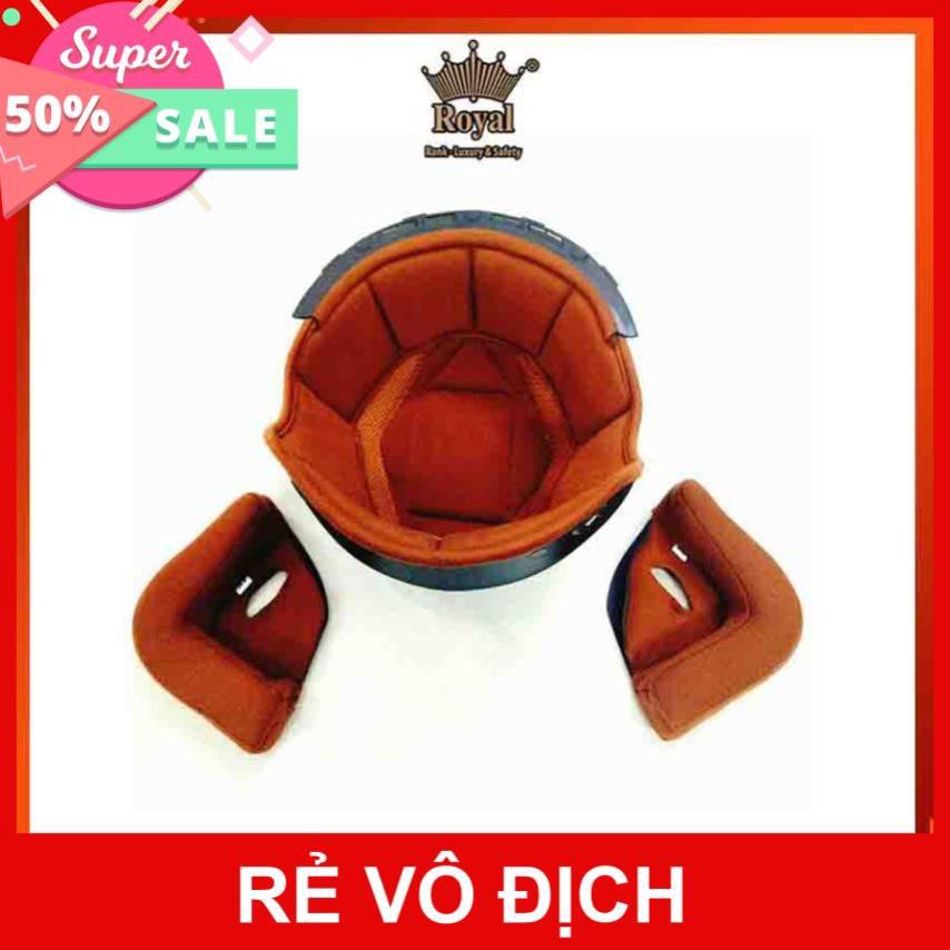 Bộ lót thay mũ bảo hiểm Royal kính âm M139(2 ốp tai và 1 lót)