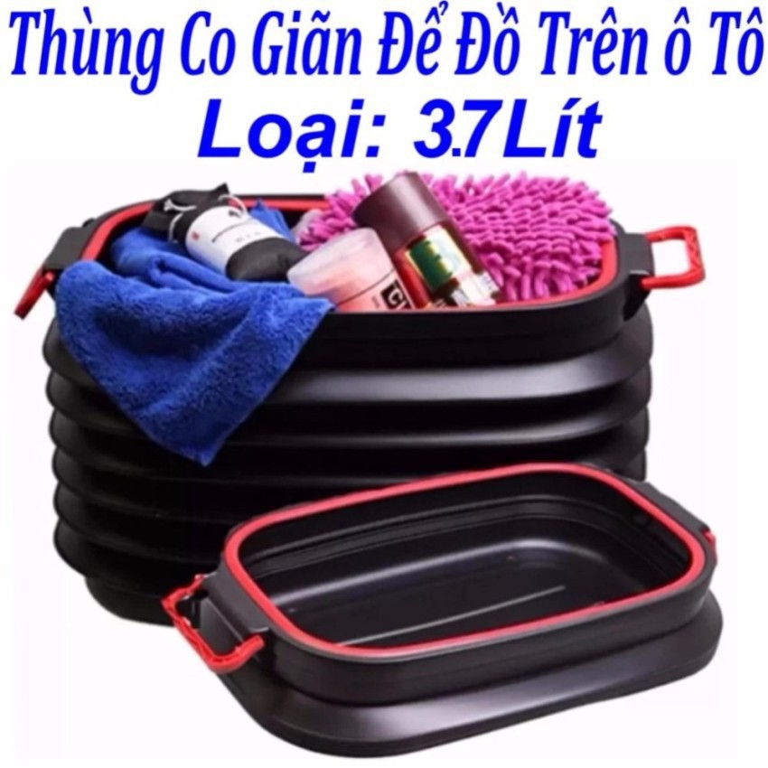 THÙNG ĐỰNG ĐỒ CAO SU CO GIÃN LÒ XO BỎ CỐP XE HƠI (SIÊU GIÁ RẺ)