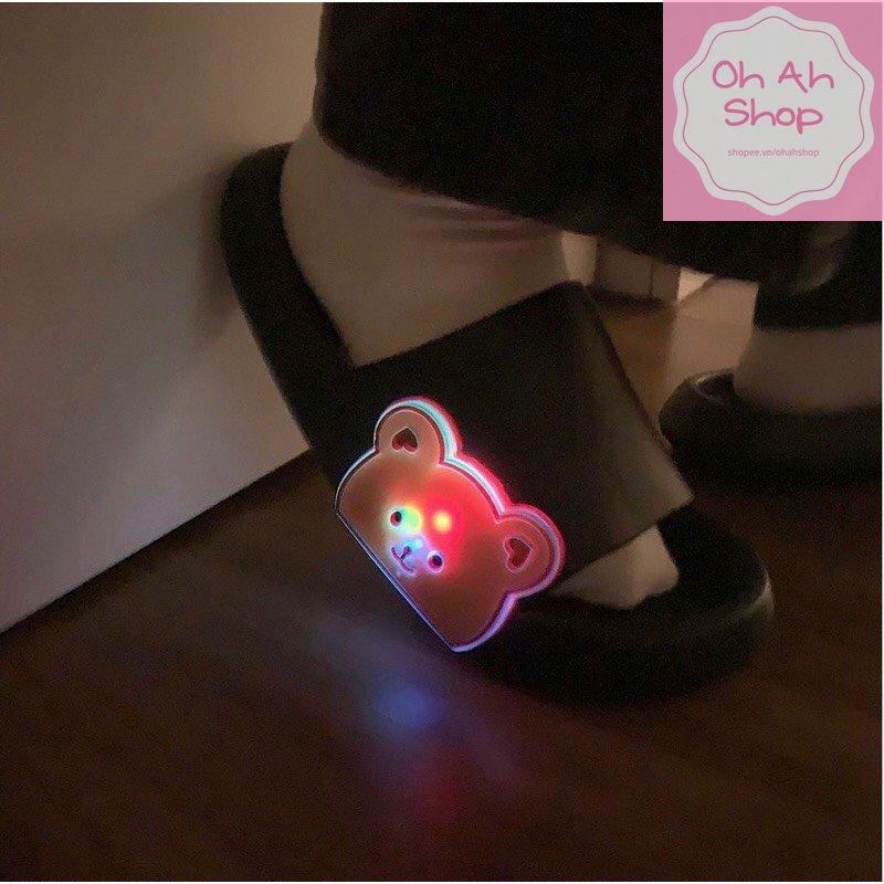 🍓  Dép gấu phát sáng xinh xắn Dễ Thương Loại 1 Chính Hãng Dép Couple Cặp Đôi