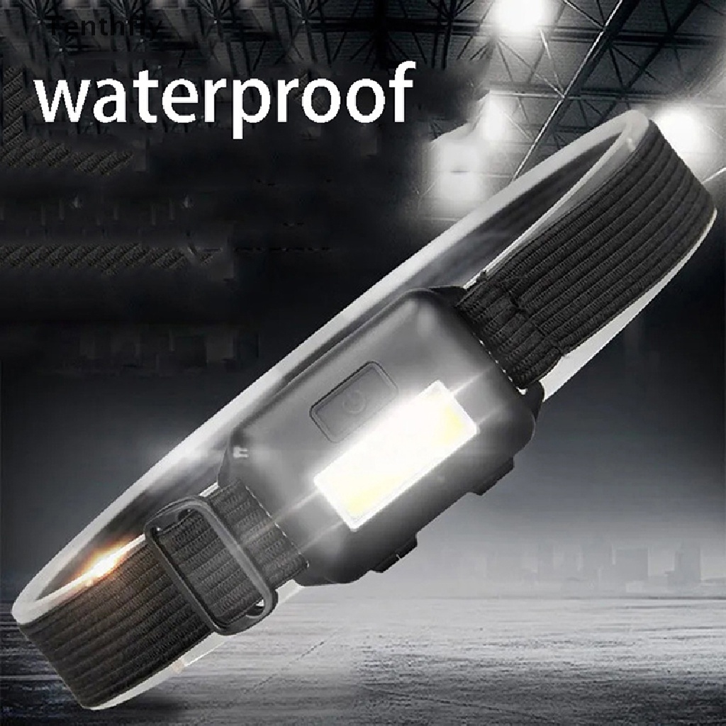Đèn pin led cob mini đeo trán tiện lợi