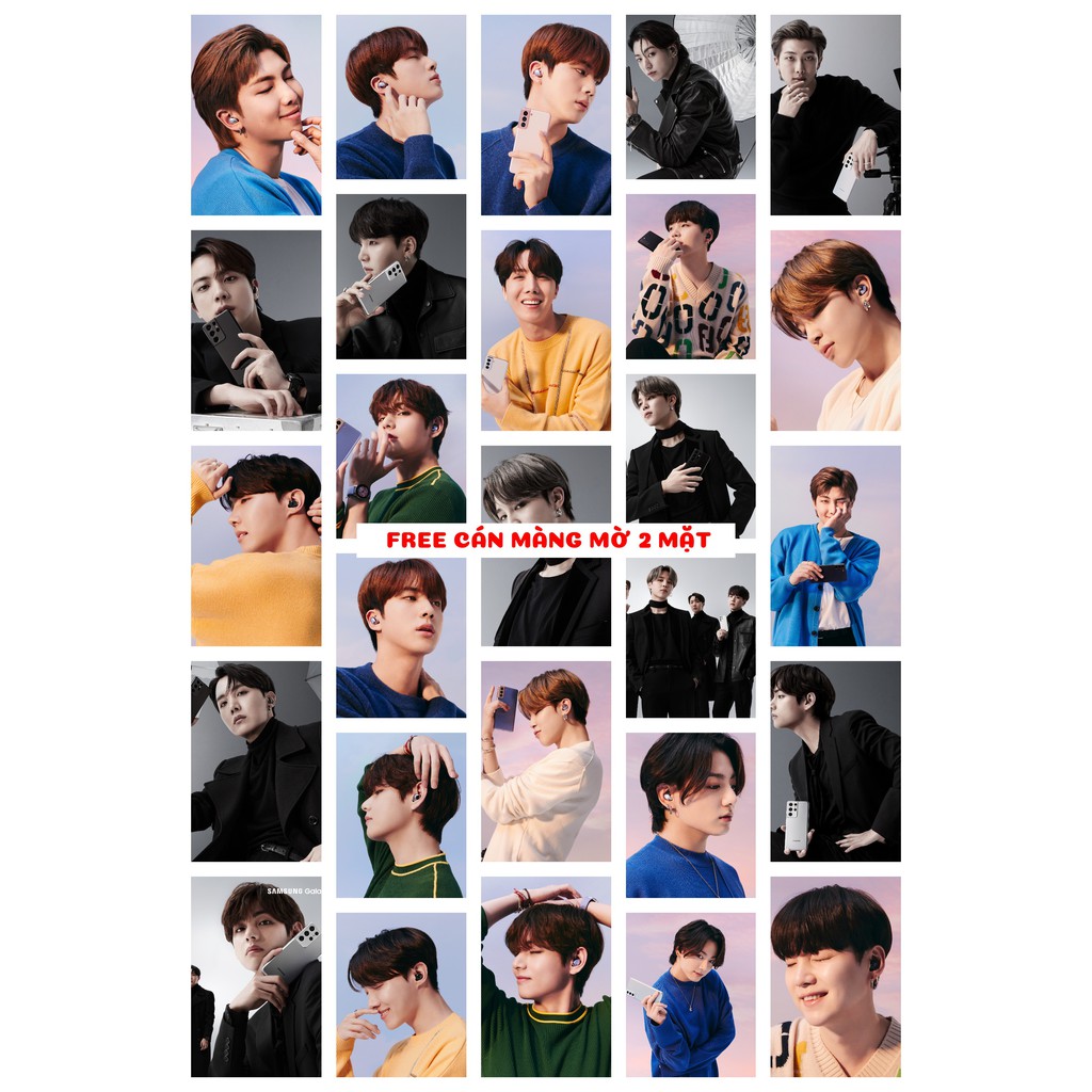 Lomo card 63 ảnh BTS x SS 2021