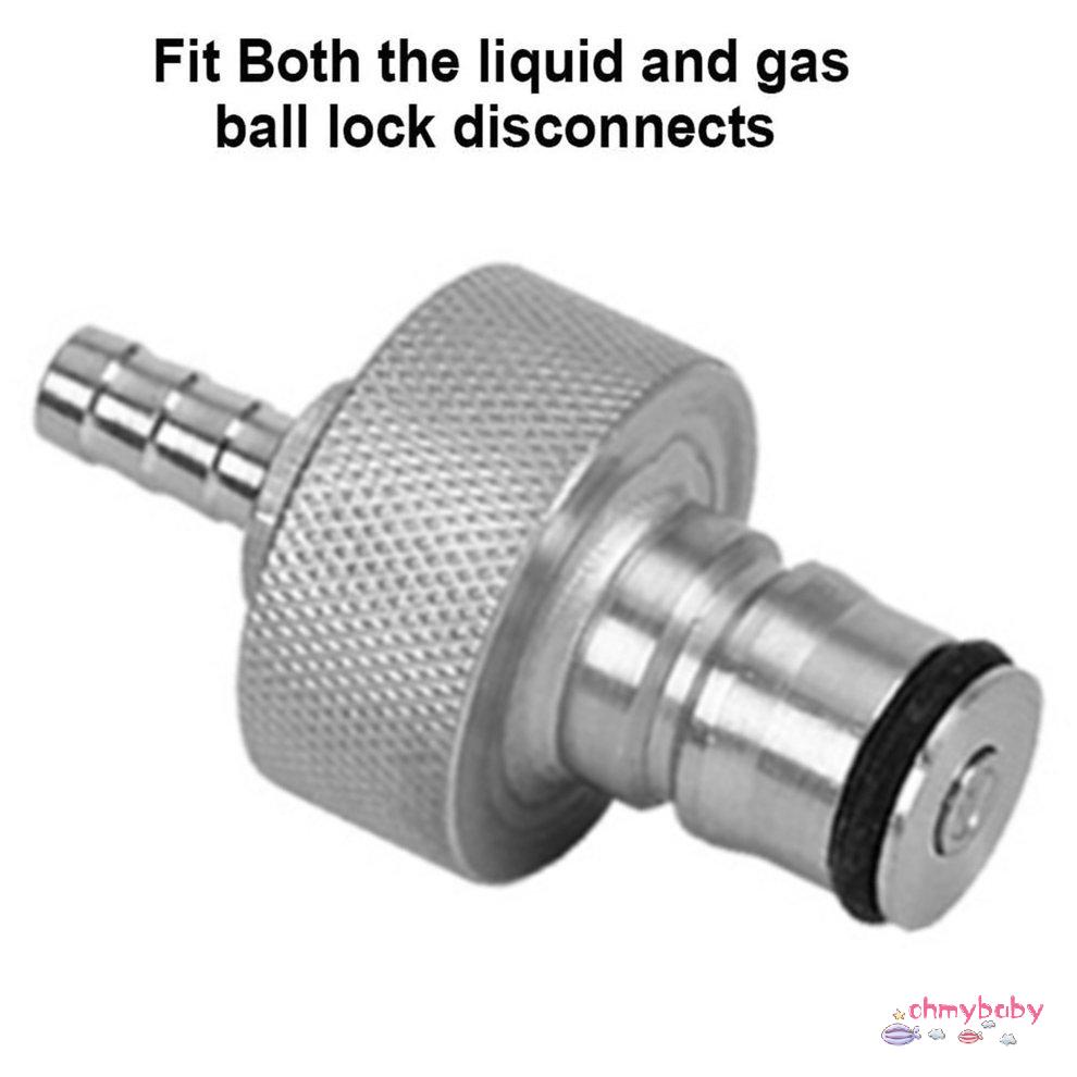 1 cái bằng thép không gỉ Carbonat Cap Bộ đếm áp suất Chai chiết rót Barb CO2 [8/1]