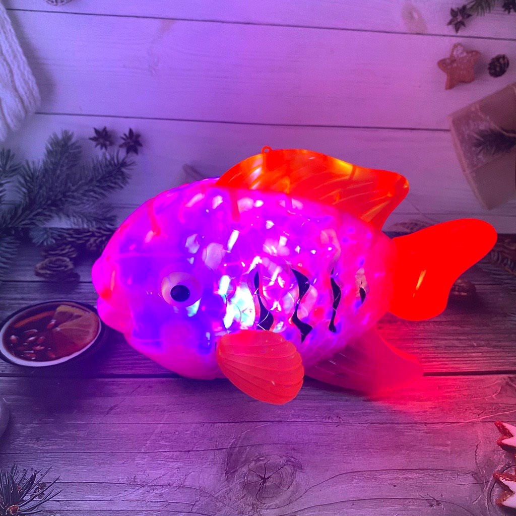 Lồng đèn trung thu hình cá chép size lớn có nhạc phát sáng bảy màu và di chuyển