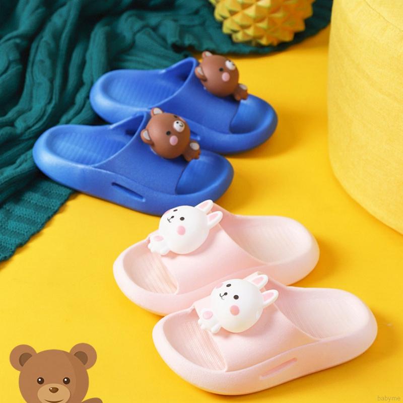 Dép Xỏ Ngón Đế Mềm Chống Trượt Họa Tiết Hoạt Hình 3d Dễ Thương Cho Bé