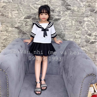 Set váy thuỷ thủ cho bé gái