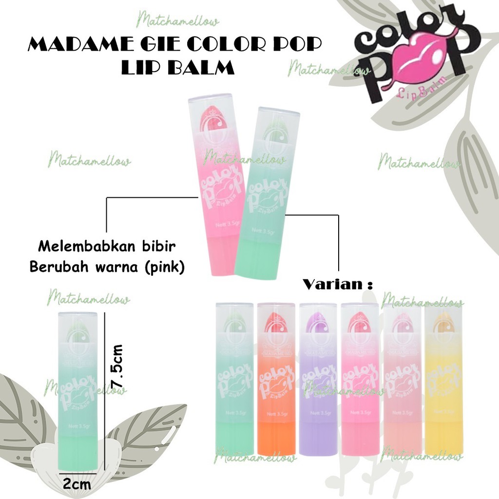 (hàng Mới Về) Son Dưỡng Môi Madame Chiết Xuất Nhân Sâm Và Trà Xanh | BigBuy360 - bigbuy360.vn