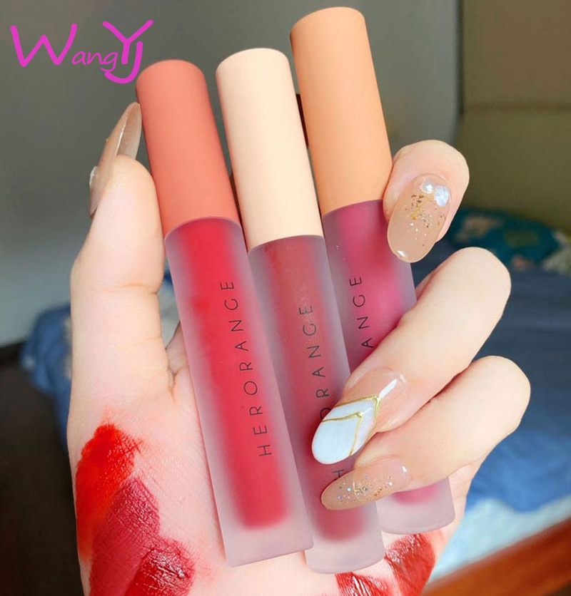 [Hàng mới về] Bộ 3 Thỏi Son Kem Lì Mịn Như Nhung Herorange Vỏ Màu Trắng | BigBuy360 - bigbuy360.vn