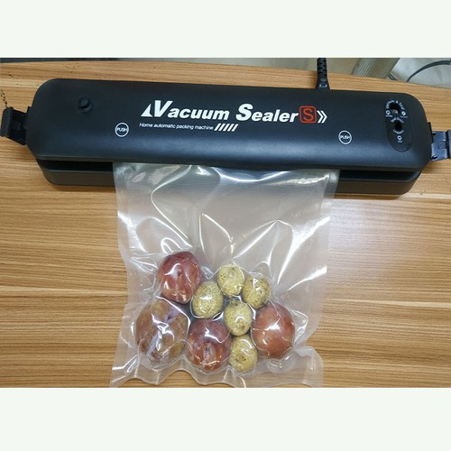 Máy Hút Chân Không Thực Phẩm Vacuum Sealer Cao Cấp Dùng Cho Gia Đình Giúp Bảo Quản Thực Phẩm Trong Tủ Lạnh - Tặng 10 Túi