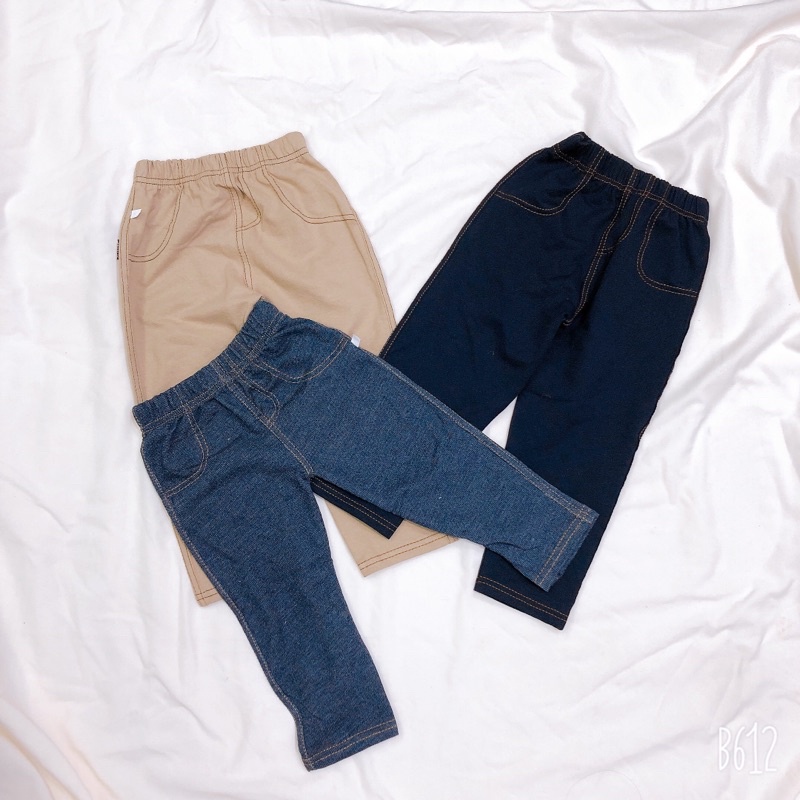 Quần dài giả jean cho bé sz 8-19 kg ( 8 tháng - 5 tuổi), chất mềm mỏng vừa mặc hè, thu.