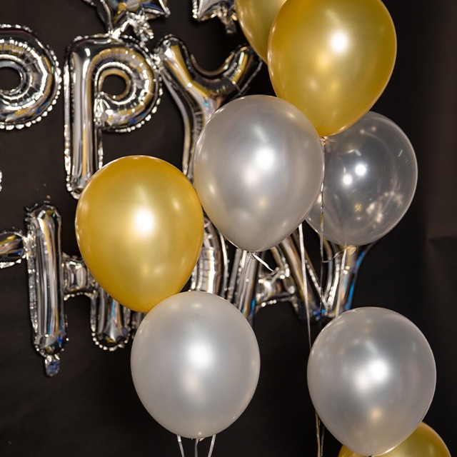 Bộ bóng trang trí sinh nhật ( tặng kèm ngôi sao + bóng tròn)