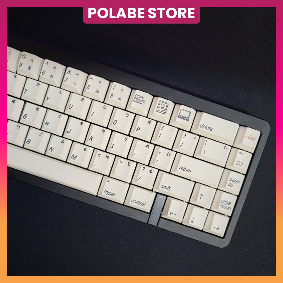 Keycap Apple 2048 Cherry Thick PBT, keycap bàn phím cơ nhiều nút cân nhiều layout - Polabe Store