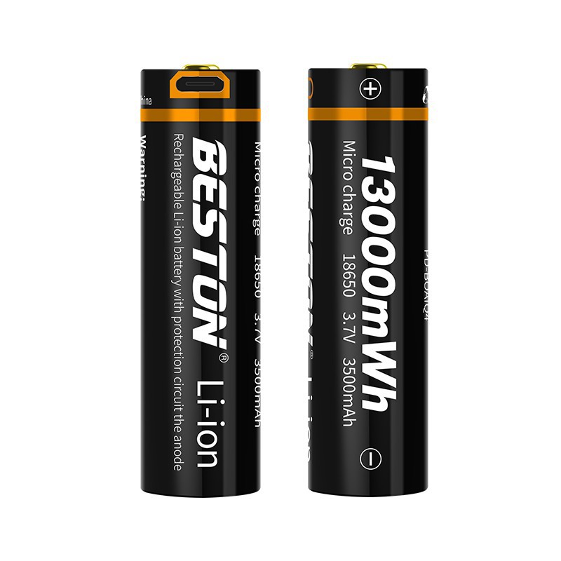 [P66] Pin sạc BESTON 18650 3100mAh 70M-35 có mạch bảo vệ, tích hợp cổng sạc li-ion 3.7v