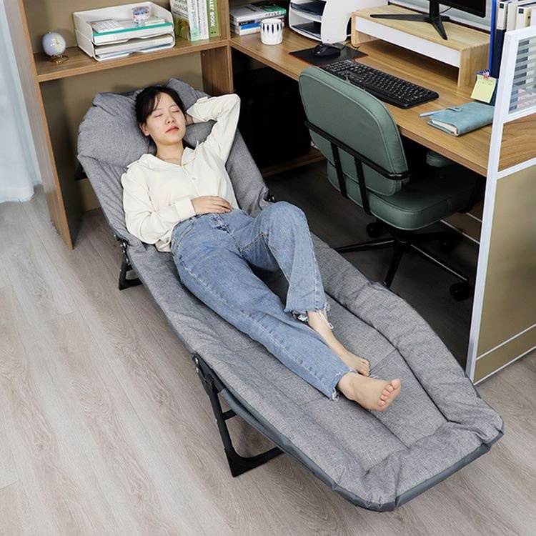 Giường Xếp Ngủ Trưa Văn Phòng Gấp Gọn - Tặng Kèm Chăn Nhung Cao Cấp, Giường Xếp Gấp Gọn Dành Cho Dân Công Sở