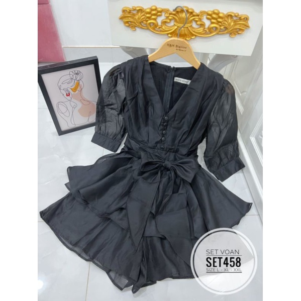 Set voan big size bèo dể thương từ 60kg-90kg