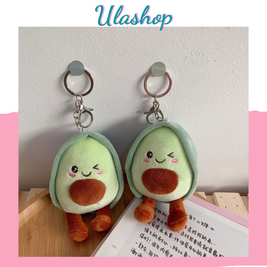 ULAPK064 MÓC KHÓA QUẢ BƠ TREO BALO TÚI XÁCH THÚ BÔNG DỄ THƯƠNG