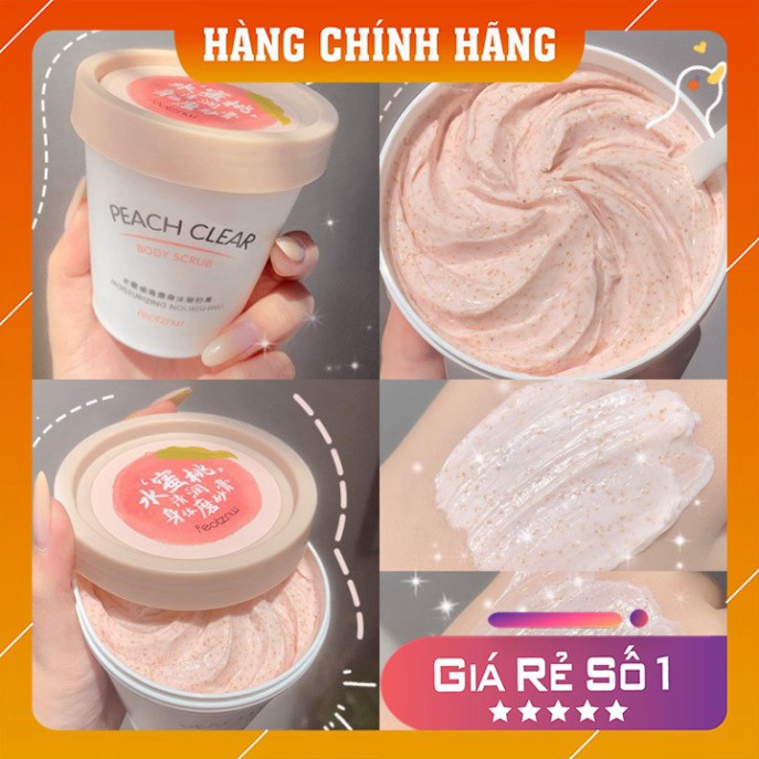 Tẩy Tế Bào Chết ❤️FREESHIP❤️ Tẩy Tế Bào Chết Body Đào Peach Clear 200ML Nội Địa Trung