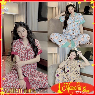 Đồ Bộ Mặc Nhà Pijama Lụa Mango MOMOSA Shop