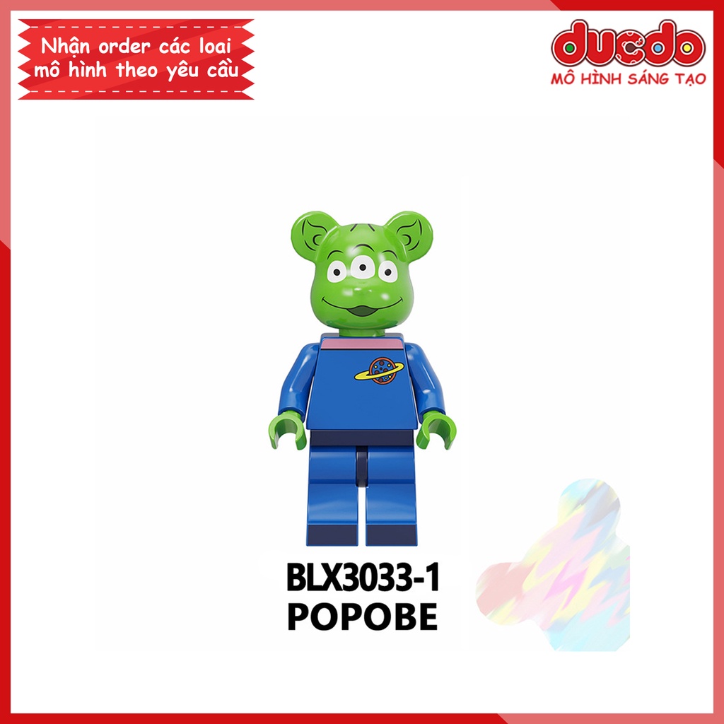 Minifigures các nhân vật Bearbrick - Đồ chơi Lắp ghép Xếp hình Mini Mô hình BLX3033